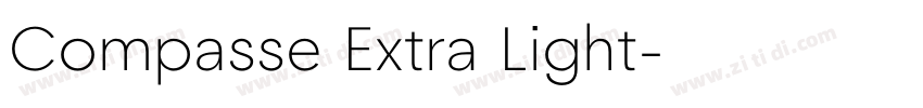 Compasse Extra Light字体转换